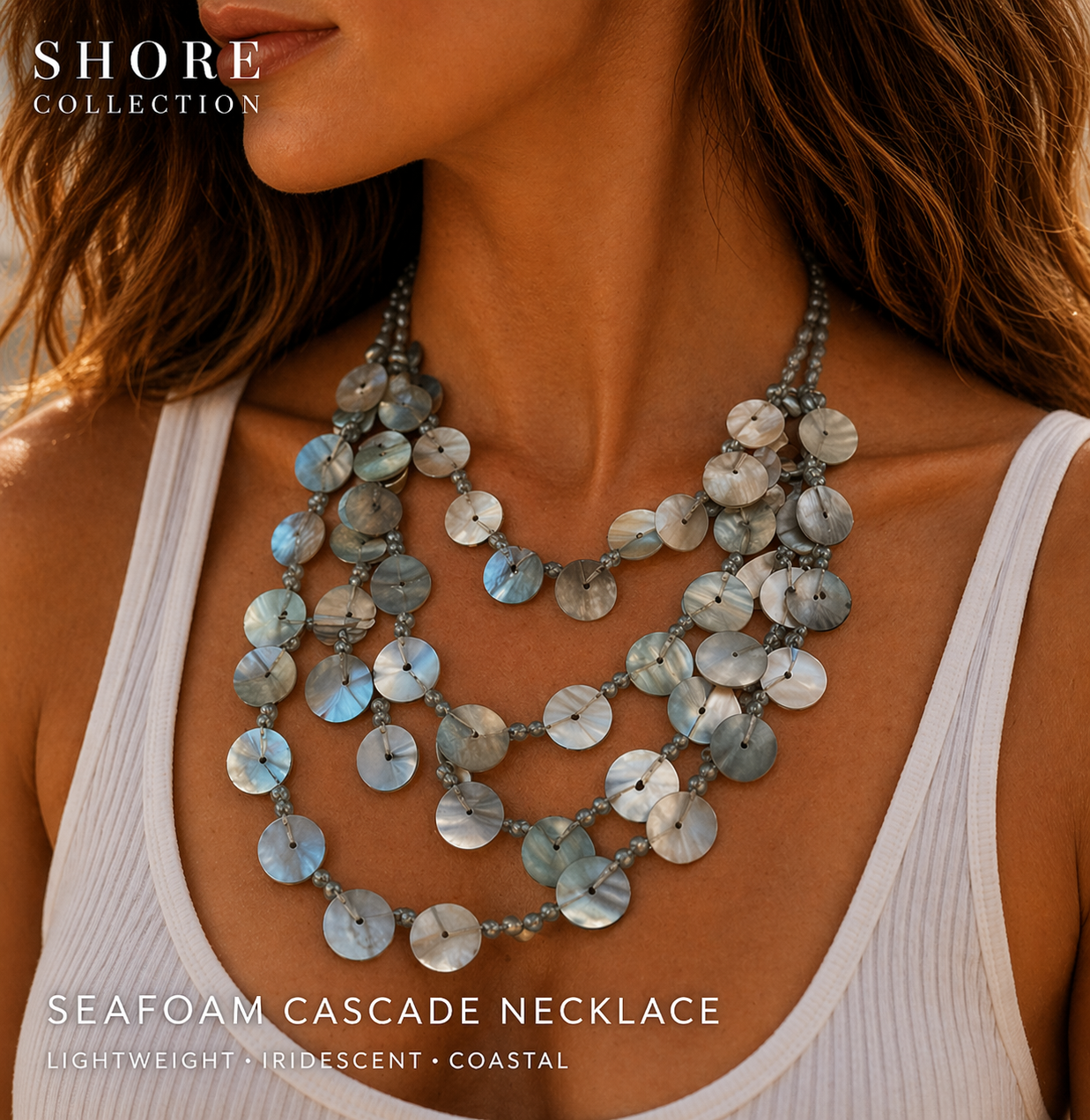 Seafoam Cascade Necklace
