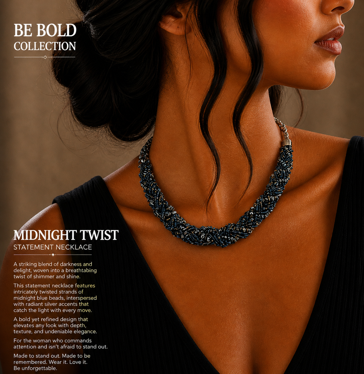 Midnight Twist Necklace