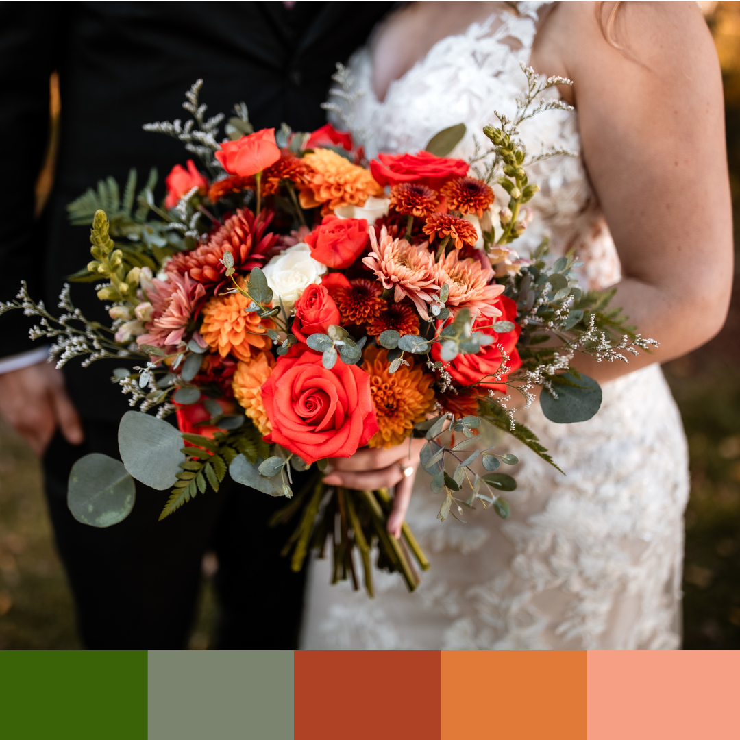 Rust, Orange and Peach DIY Wedding Kit