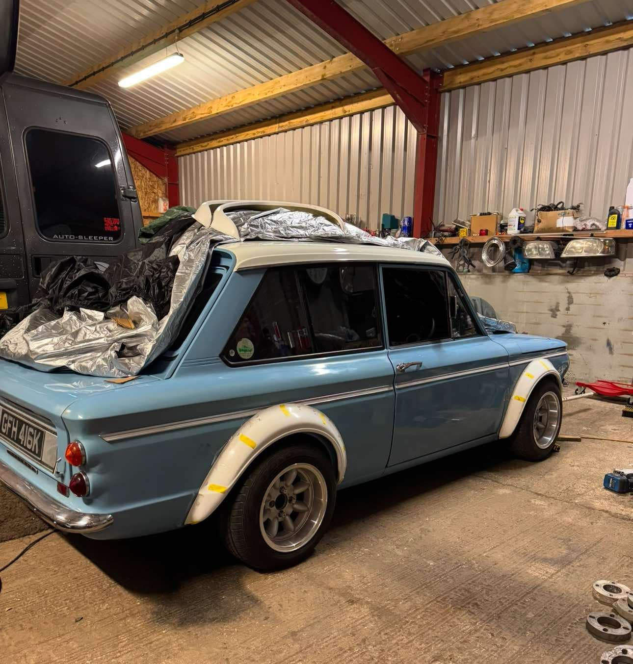 Fibreglass wide wheel arches 2 inch stand out