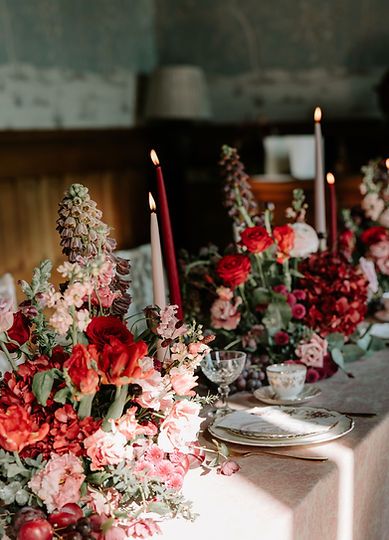 Vintage Tablescape at Soughton Hall 