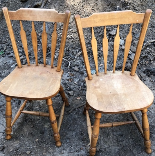 Solid wood chairs $20