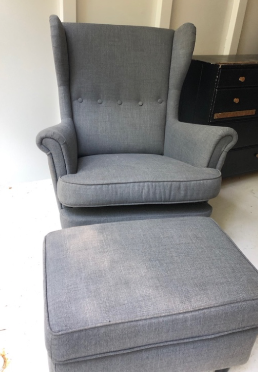 Ikea chair and ottoman $100