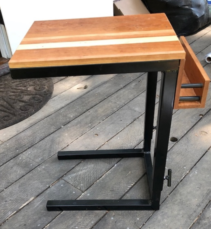 Custom Adjustable Side table $60