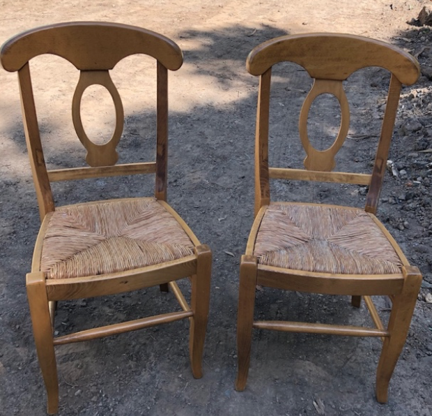 Wicker Seat Chairs $30
