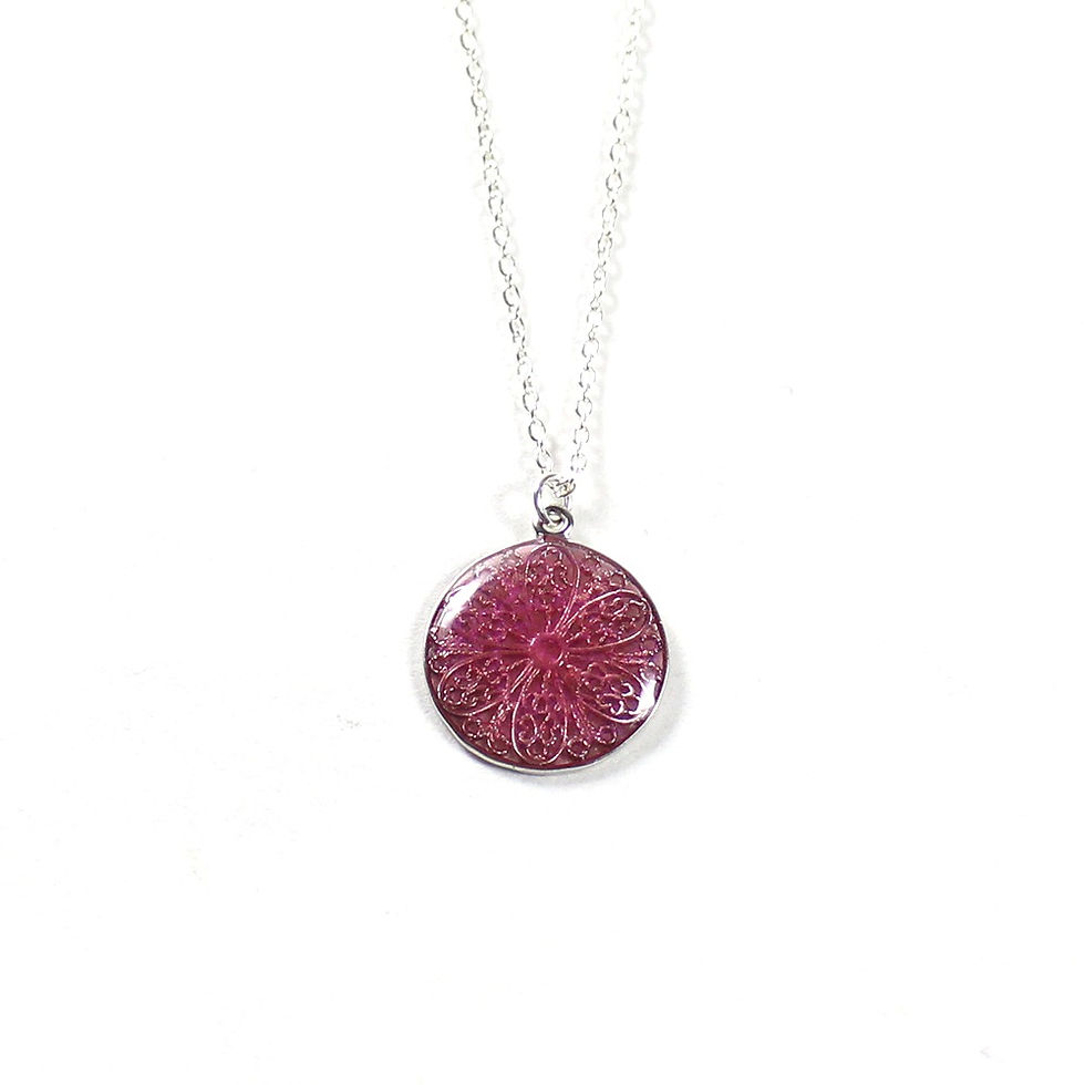 Thumbnail: Silver Daisy Flower Necklace