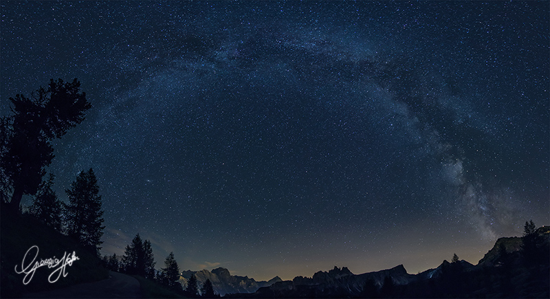 Milky Way archCinque Torri