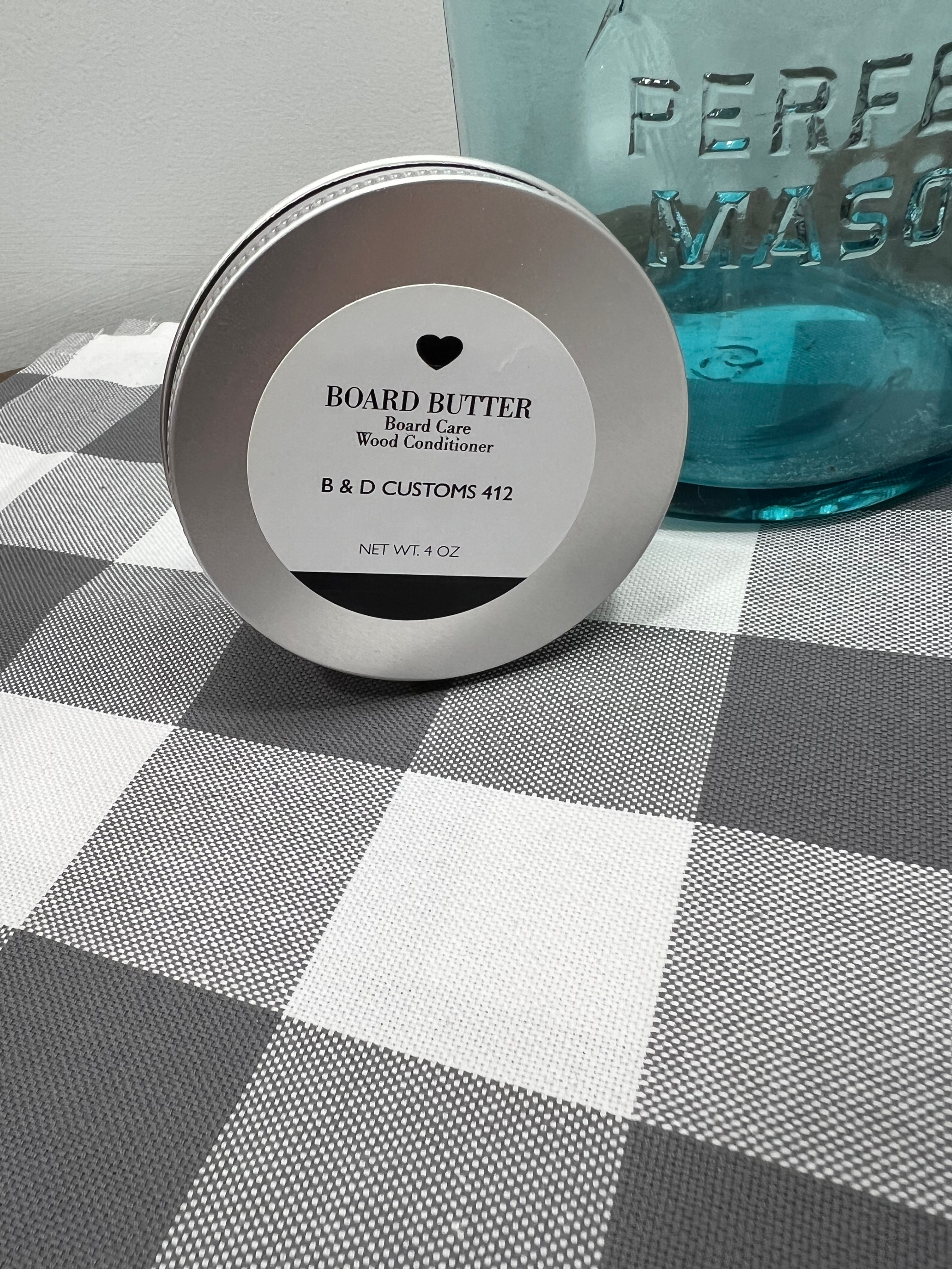 BOARD BUTTER 4OZ. TIN