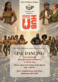 Join us for Line Dancing, a fun and energetic way to stay active, connect with others, and enjoy great music. Whether you're a beginner or an experienced dancer, this welcoming event offers an opportunity to learn new steps, build confidence, and have fun in a supportive community environment.