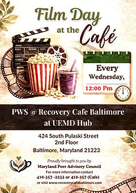 Join us for Film Day at the Café — a welcoming weekly gathering designed to encourage relaxation, connection, and community through the shared experience of film and conversation. Enjoy a cozy atmosphere, snacks, and meaningful social interaction while taking a break to unwind and recharge. An engaging group activity promoting comfort, wellness, entertainment, and social connection through movies and community fellowship.