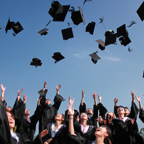 Third-year students getting ready for their graduation