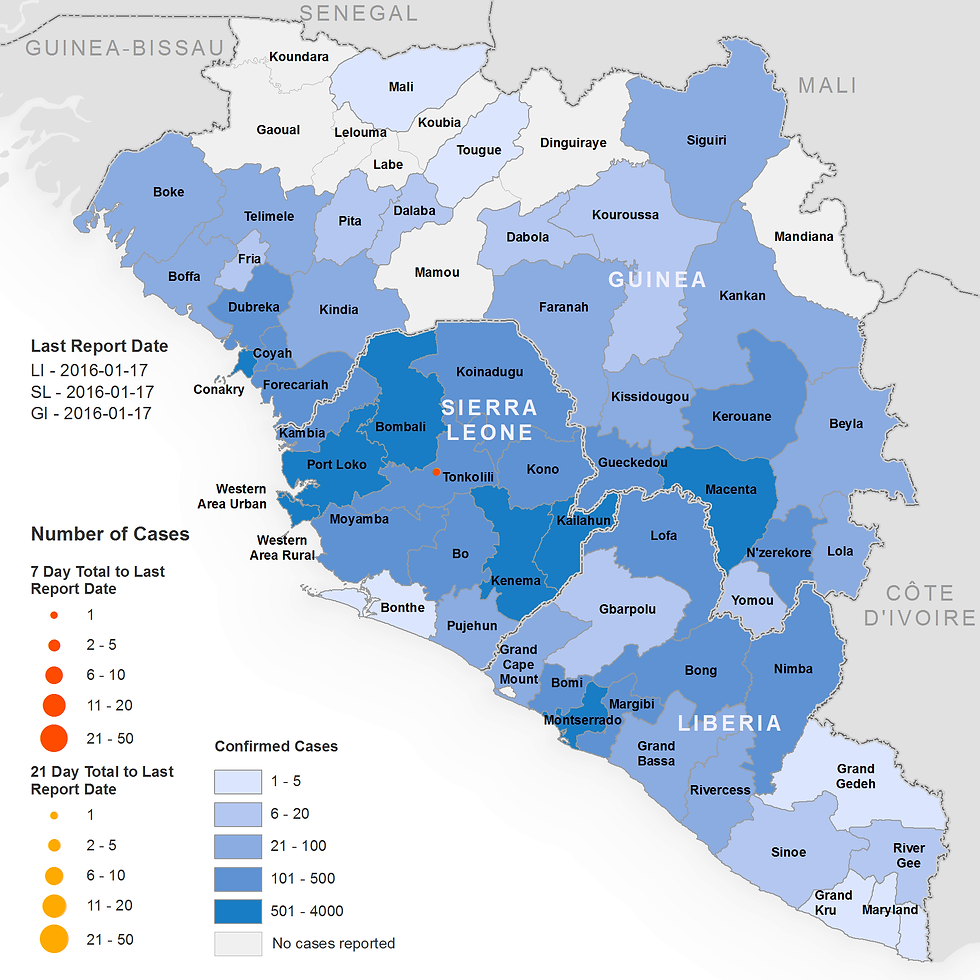 Sit Rep Case Counts As Of Jan 20 2016 Geographical Distribution Of New And Total Confirmed Cases.png