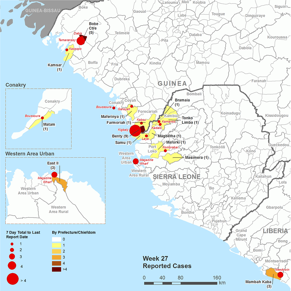 Geographical distribution of confirmed cases reported 5 July 2015.png