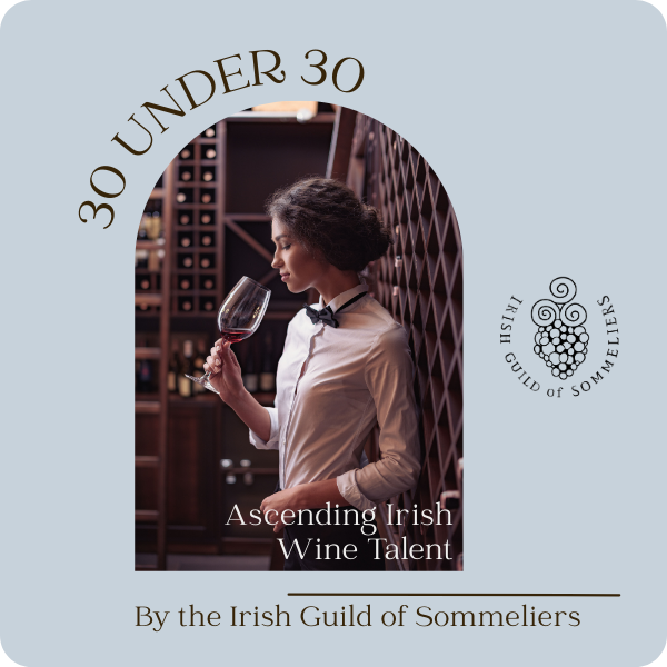Sommelier participating on the 30 under 30 challenge by The Irish Guioold of Sommeliers.