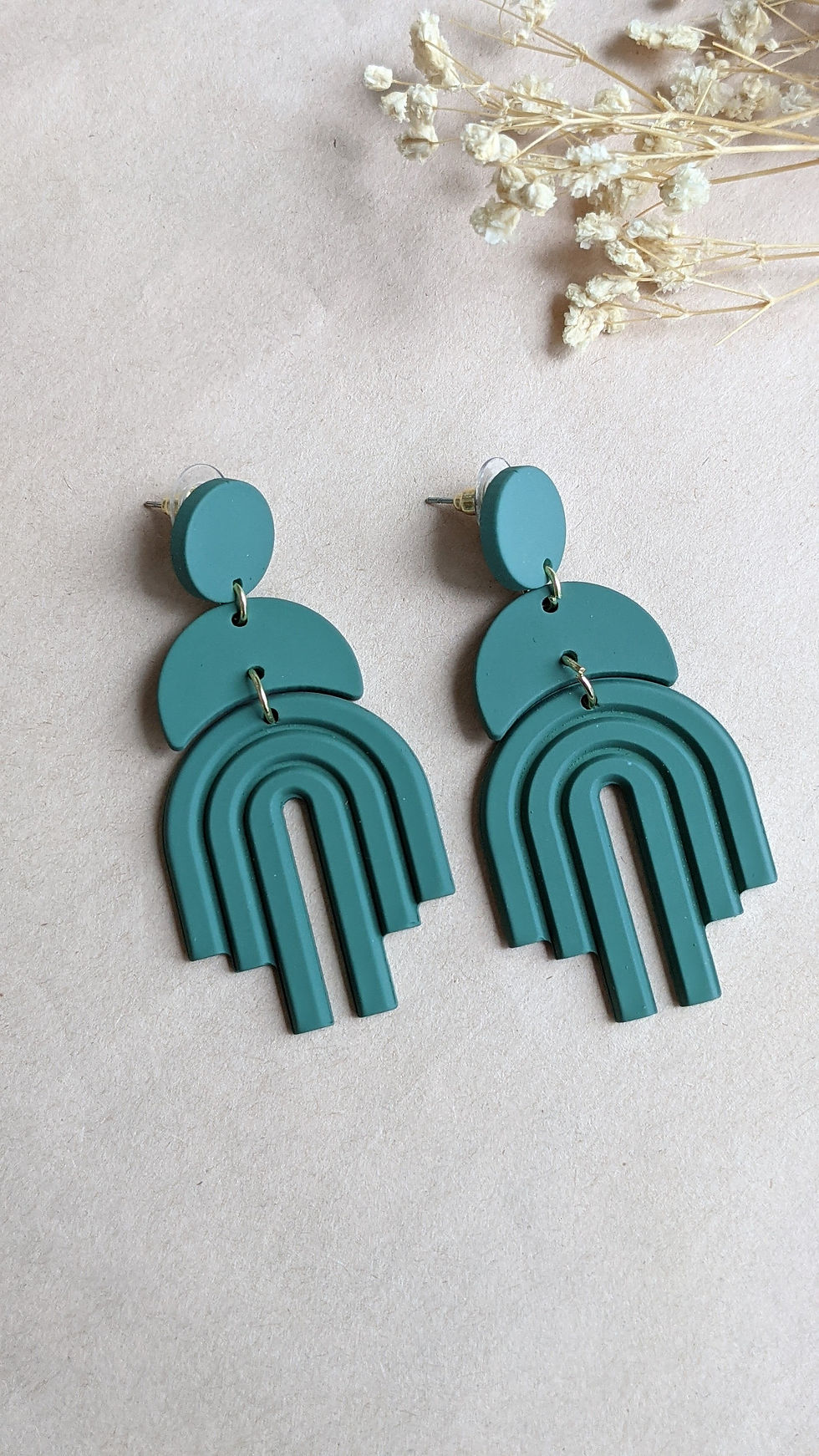Thumbnail: Green Moon Earrings