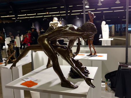 COUDRAIN-SCULPTEUR expose au salon d'art contemporain Art3f Paris 2017