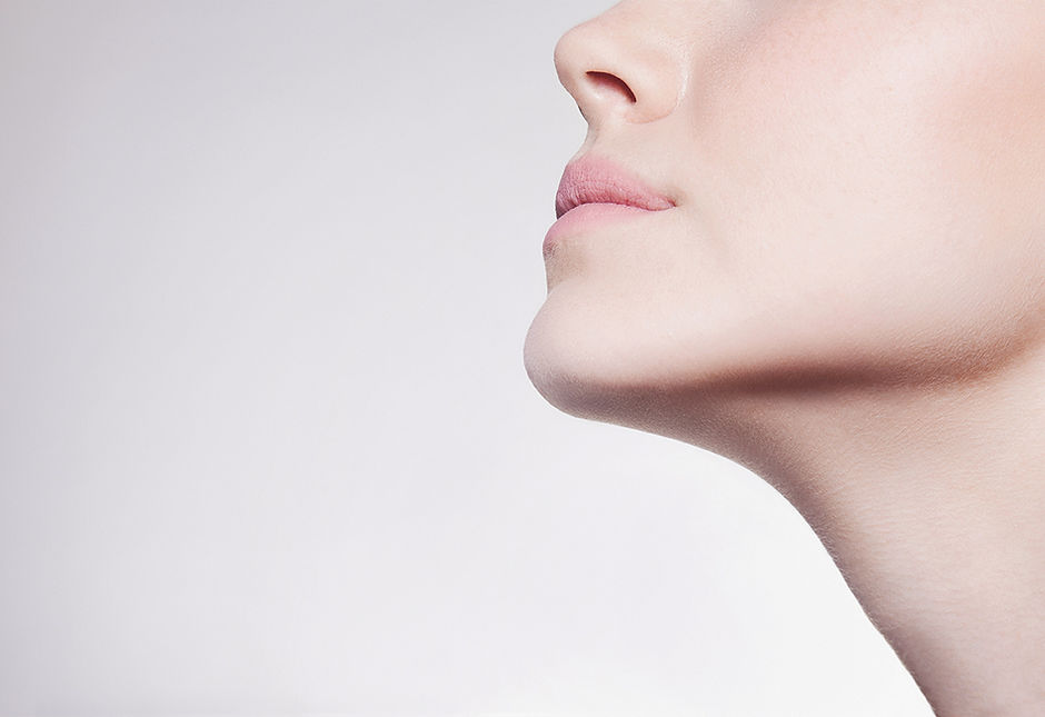 Model's Lower Face