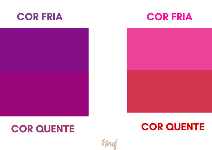 cores quentes e cores frias