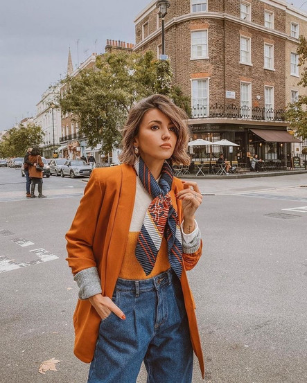 combinação de look mais criativo com cores de outono