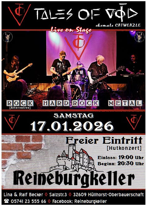 17.01.2026 ToV live in concert at Reineburgkeller, Hüllhorst