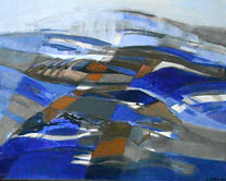 ausgebreitet. Acryl auf Leinwand, 100 x 80