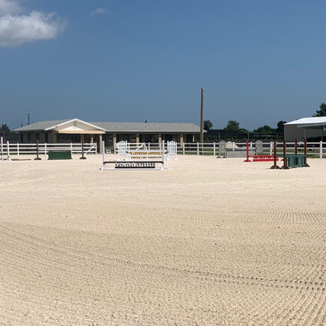 Our spacious riding arena