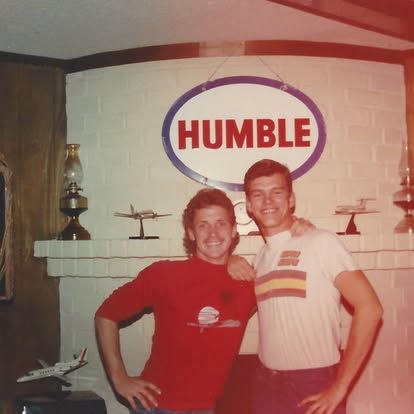 Scott and I 10 years after the Lenore St days.