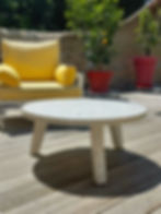 Table basse en terrazzo