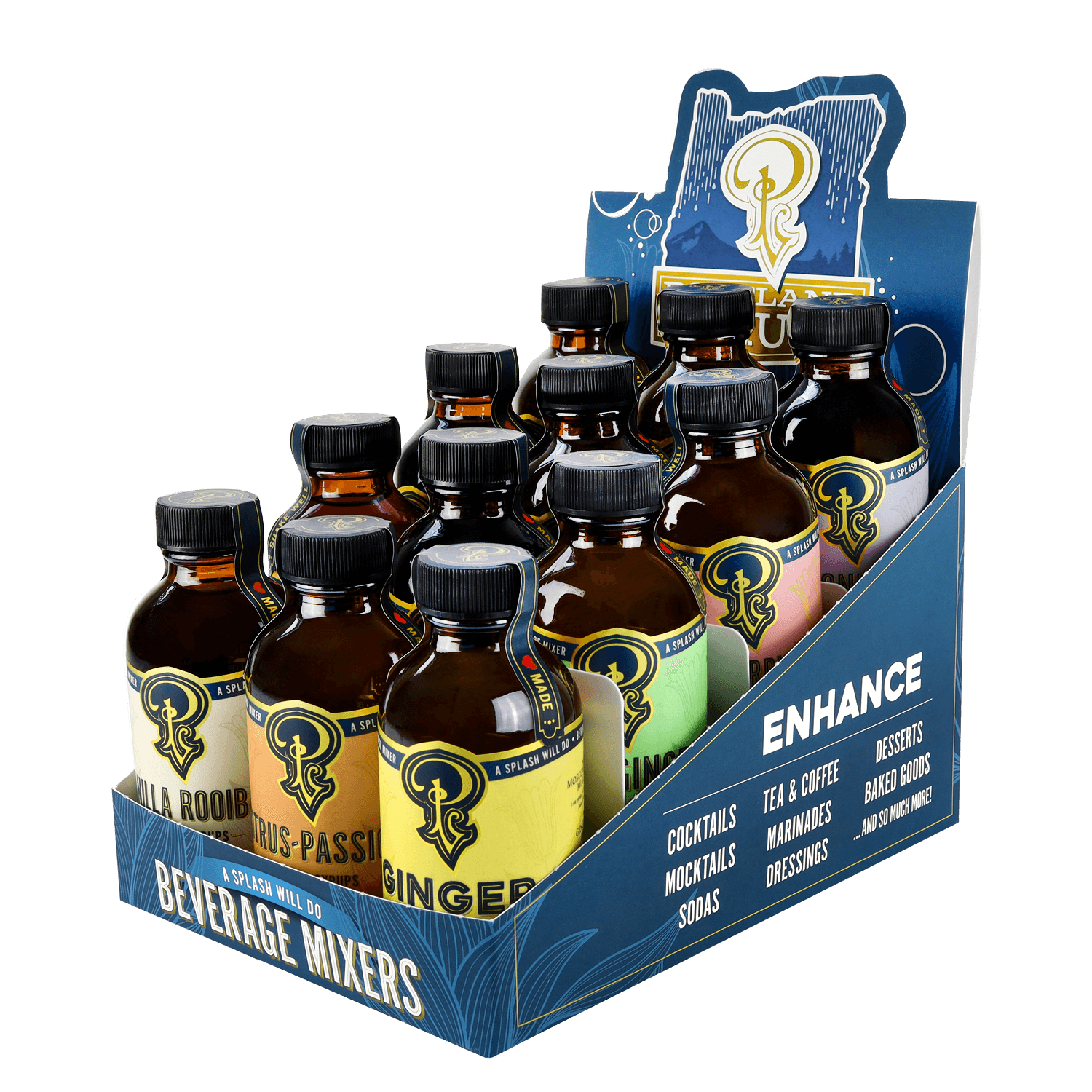 Portland Syrups Premium Mocktail Mixer - 3.4 oz Mini Bottle manufacturer representative collection image
