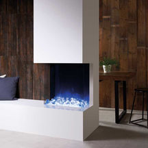 Modern blue flame electric fireplace