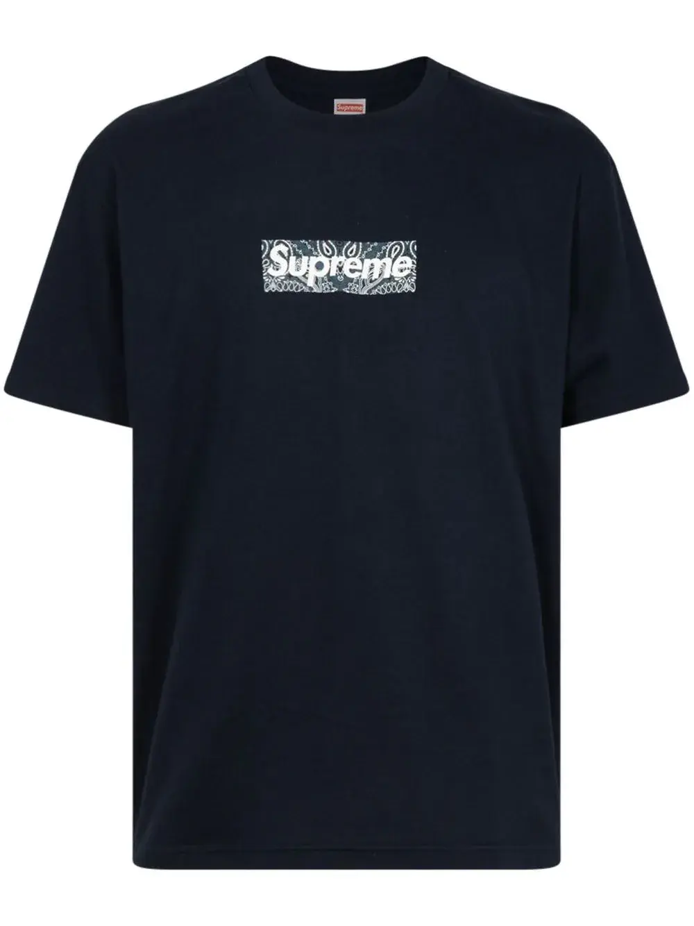SUPREME Bandana Box Logo Tee Black