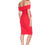 Thumbnail: Soon Maternity Claire Off-Shoulder Dress | Red