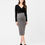 Thumbnail: Ripe Ribbed Knit Pencil Skirt | Grey Marle