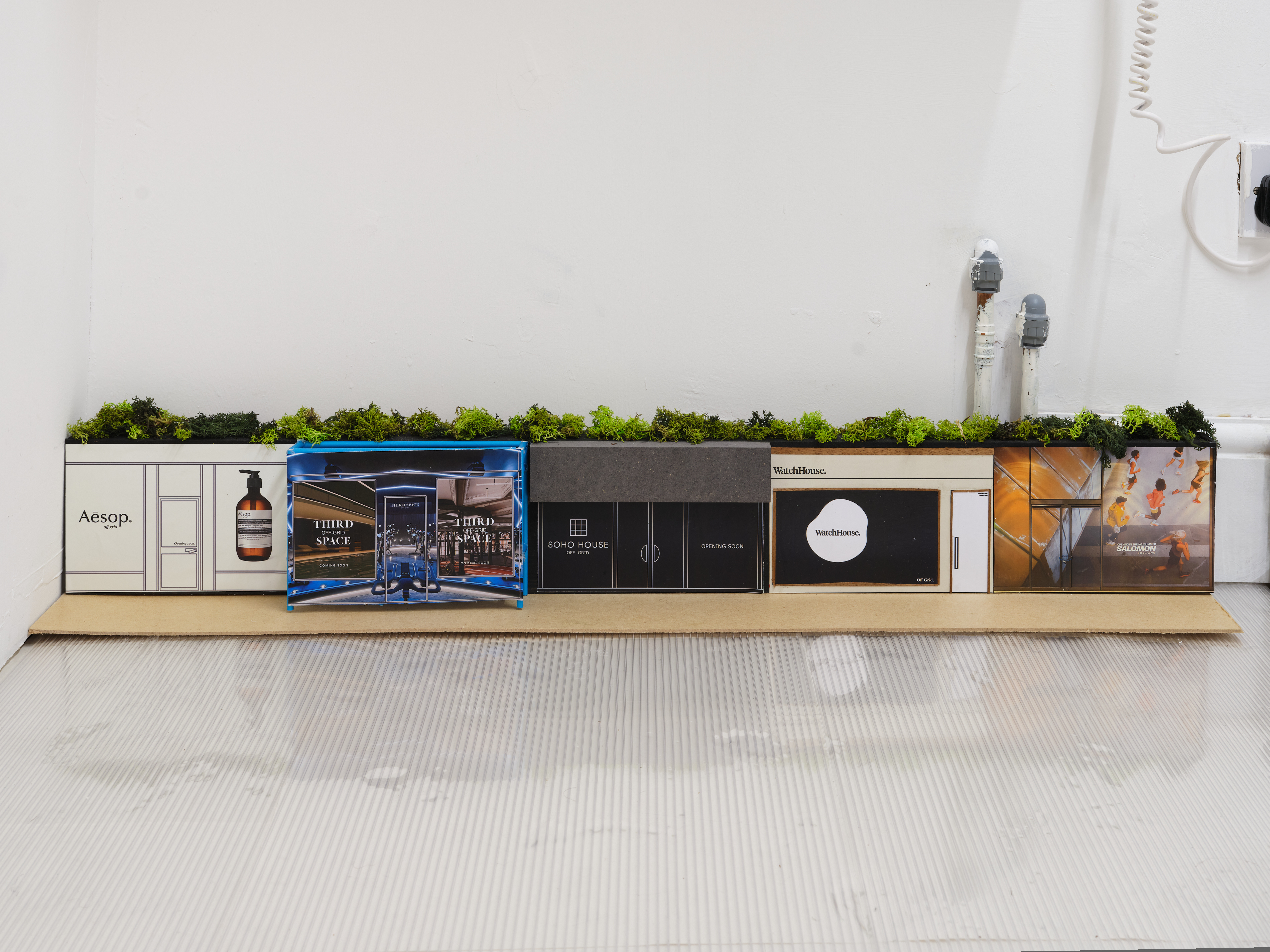 Luca George work in RTA exhibition at RTA HQ in London, 'XI: Off-Site Show' 2025