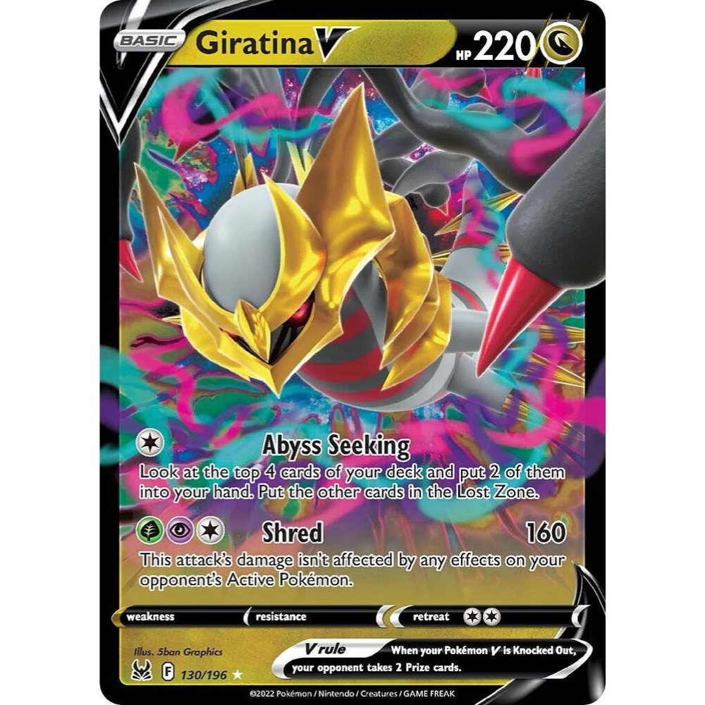 Giratina V Holo Lost Origin 130/196 Pokemon Card