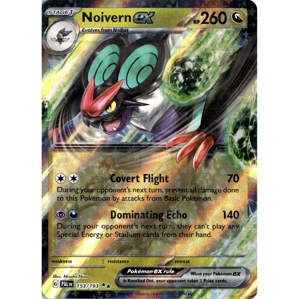 Noivern EX Holo Paldea Evolved 153/193 Pokemon Card