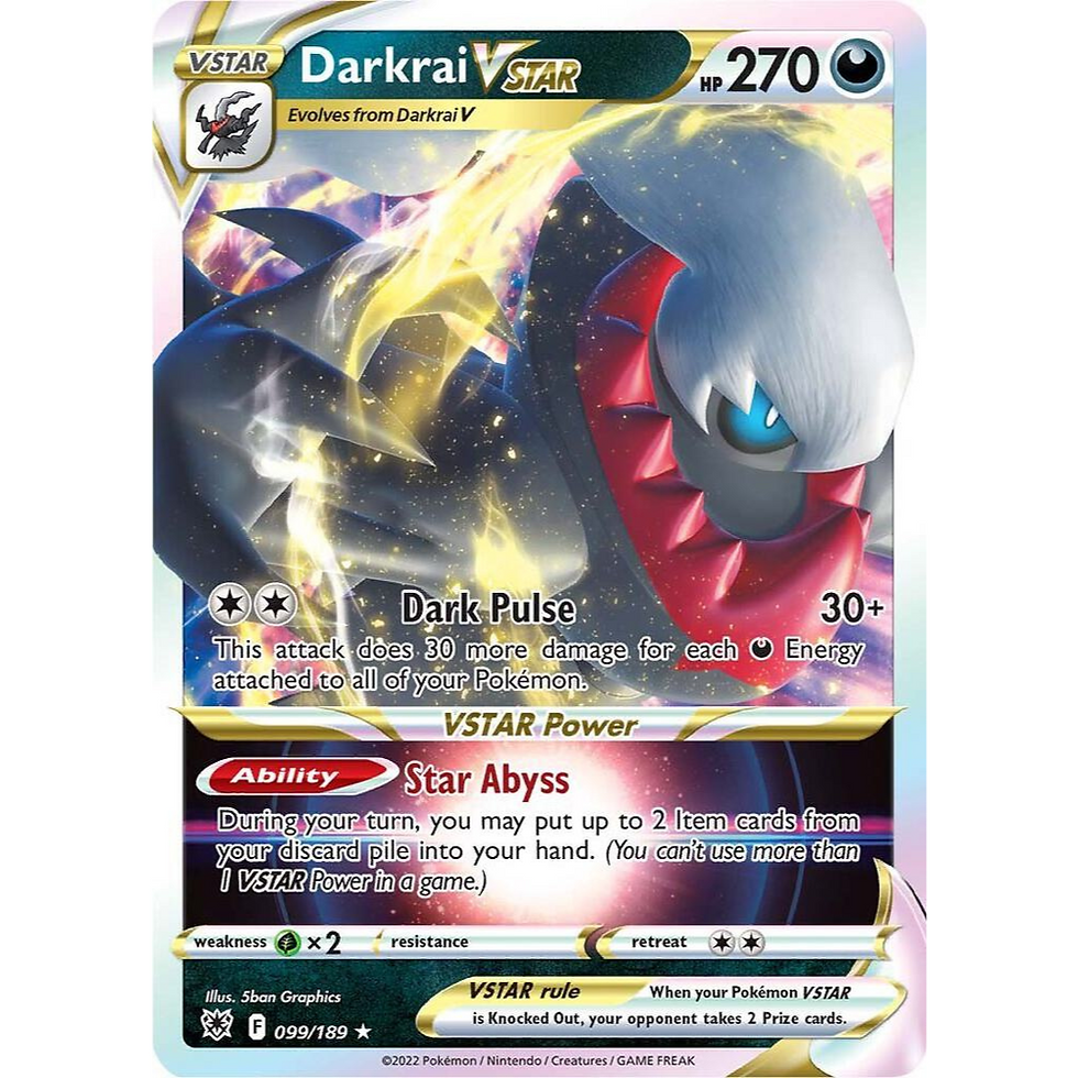 Darkrai VSTAR Holo Astral Radiance 099/189 Pokemon Card