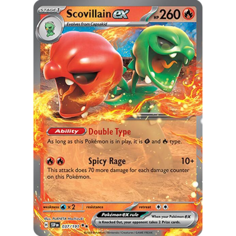 Scovillain EX Holo Surging Sparks 037/191 Pokemon Card