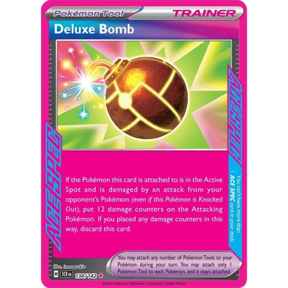 Deluxe Bomb ACE SPEC Rare Stellar Crown 134/142 Pokemon Card