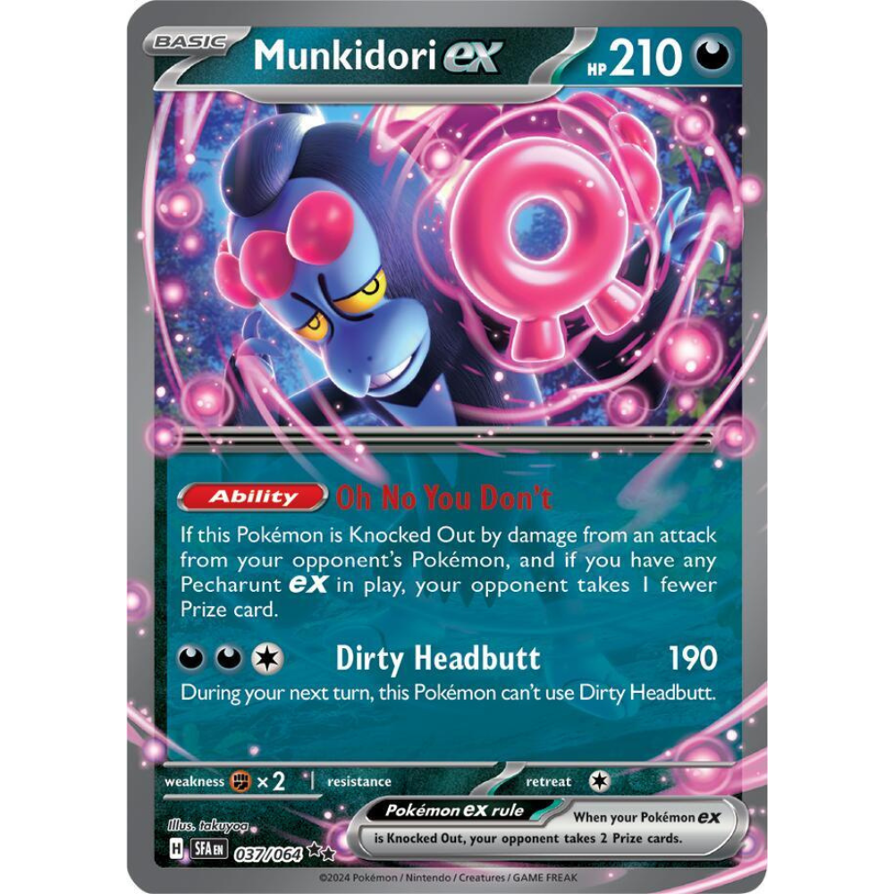 Munkidori EX Holo Shrouded Fable 037/064 Pokemon Card