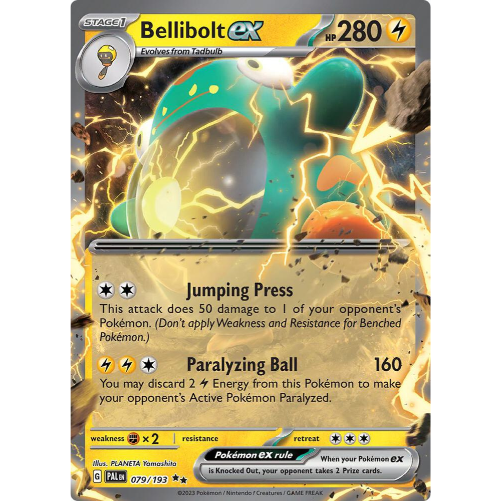 Bellibolt EX Holo Paldea Evolved 079/193 Pokemon Card