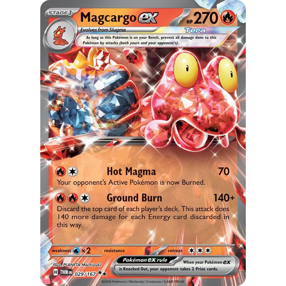 Magcargo EX Holo Twilight Masquerade 029/167 Pokemon Card