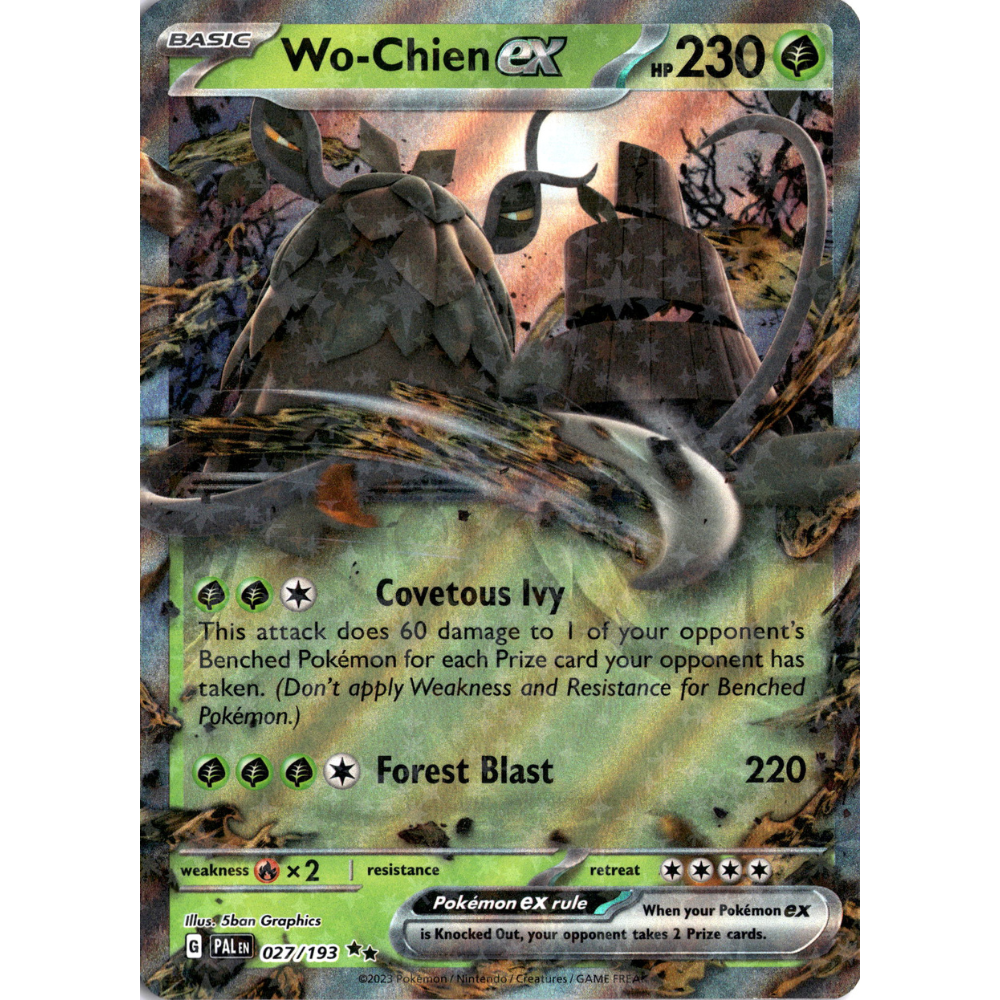 Wo-Chien EX Holo Paldea Evolved 027/193 Pokemon Card