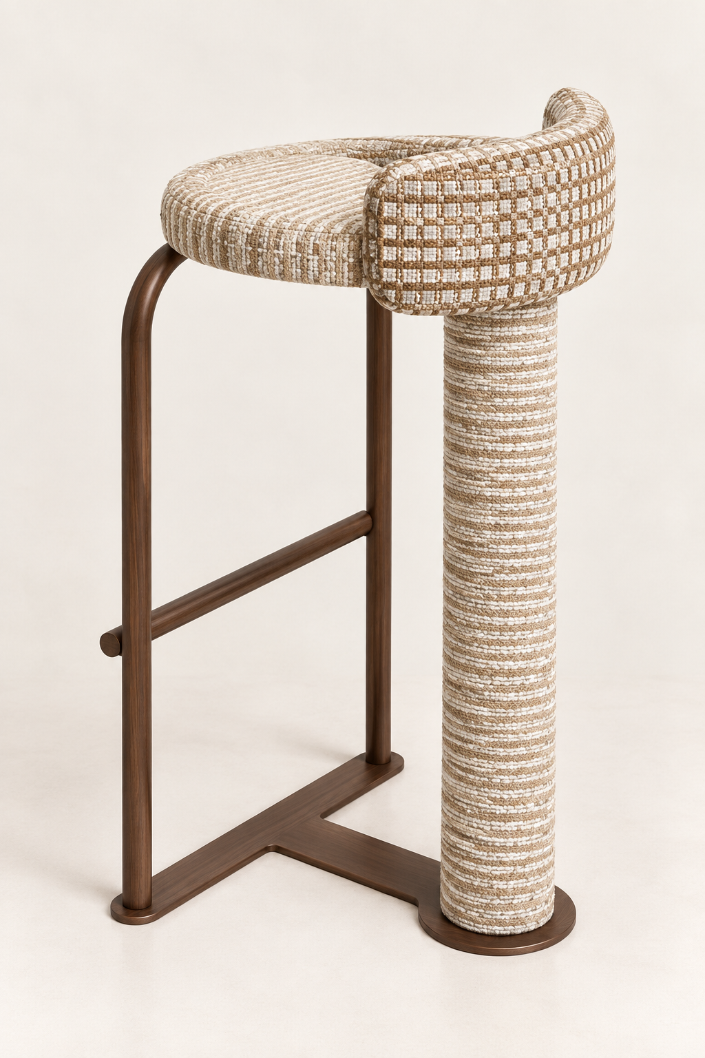 Textured Bar Stool | كرسي بار بنسيج محاك