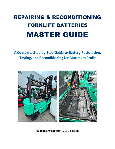 an electric forklift with a operator seat opened