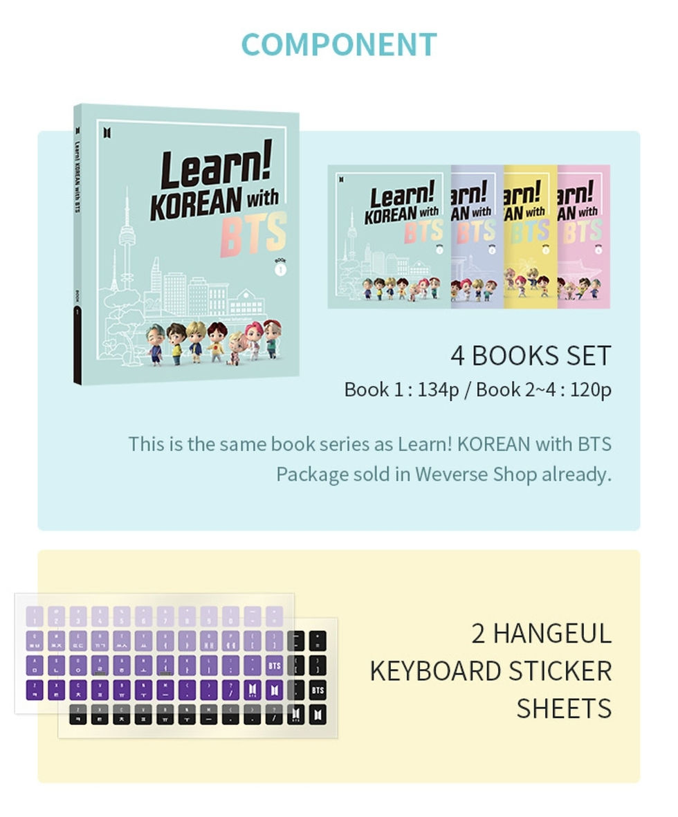 Thumbnail: [PRE-ORDER] Learn! KOREAN with BTS Book Package