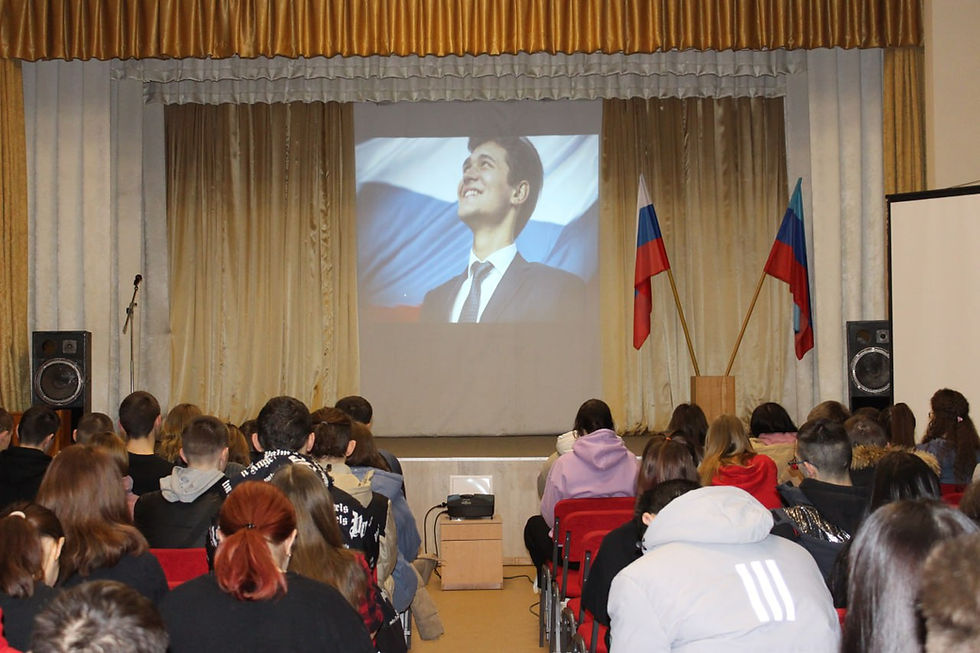 A lesson in the occupied territory of Ukraine. Source: Telegram channel Starobelsk Professional College. (NewsMaker)
