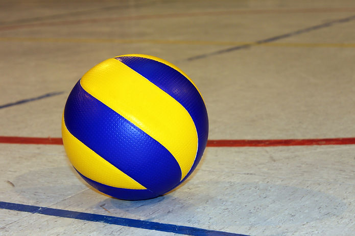 Blue And Yellow Volleyball