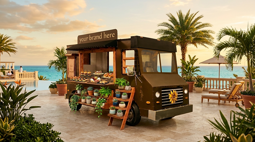 Thumbnail: "Curb Garden" Floral and Food Truck Facade