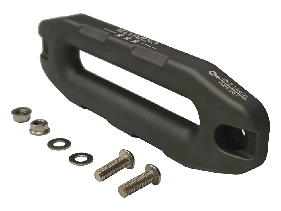 ALUMINUM WINCH HAWSE FAIRLEAD FOR SYNTHETIC ROPE